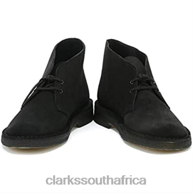 Clarks Desert Mens Black Suede Boots 84040250 Men Clarks