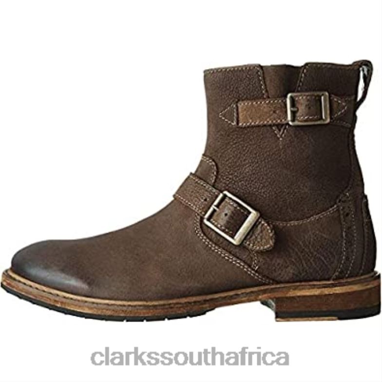 Brown Clarks Mens Clarkdale Cash High Boot 84040296 Men Clarks Brown