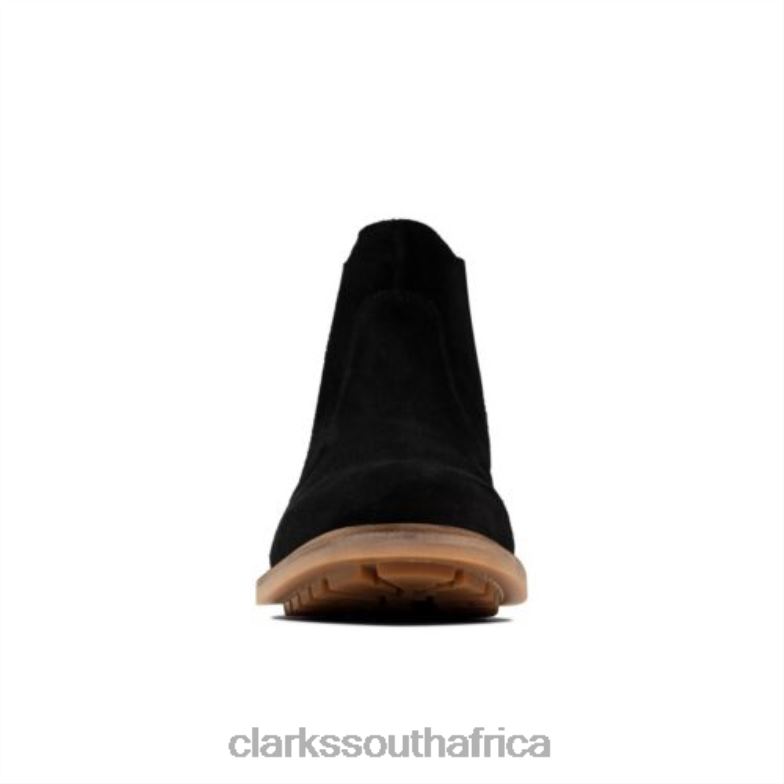 Clarks Foxwell Top Black Suede 840404378 Men Clarks Black Suede