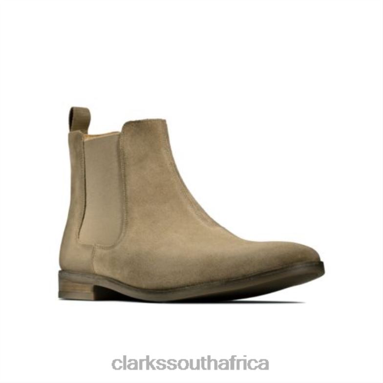 Stanford Top Dark Sand Suede Clarks 840404358 Men Clarks Dark Sand Suede