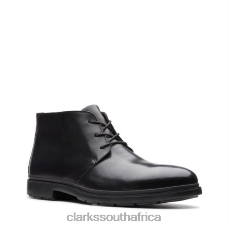 Un Tailor Mid Black Leather Clarks 840404374 Men Clarks Black Leather