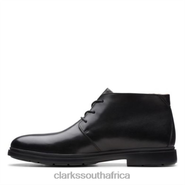 Un Tailor Mid Black Leather Clarks 840404374 Men Clarks Black Leather