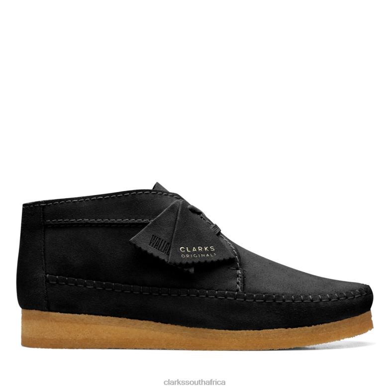 Weaver Boot Black Suede Clarks Black Suede 840405677 Men Clarks Black Suede