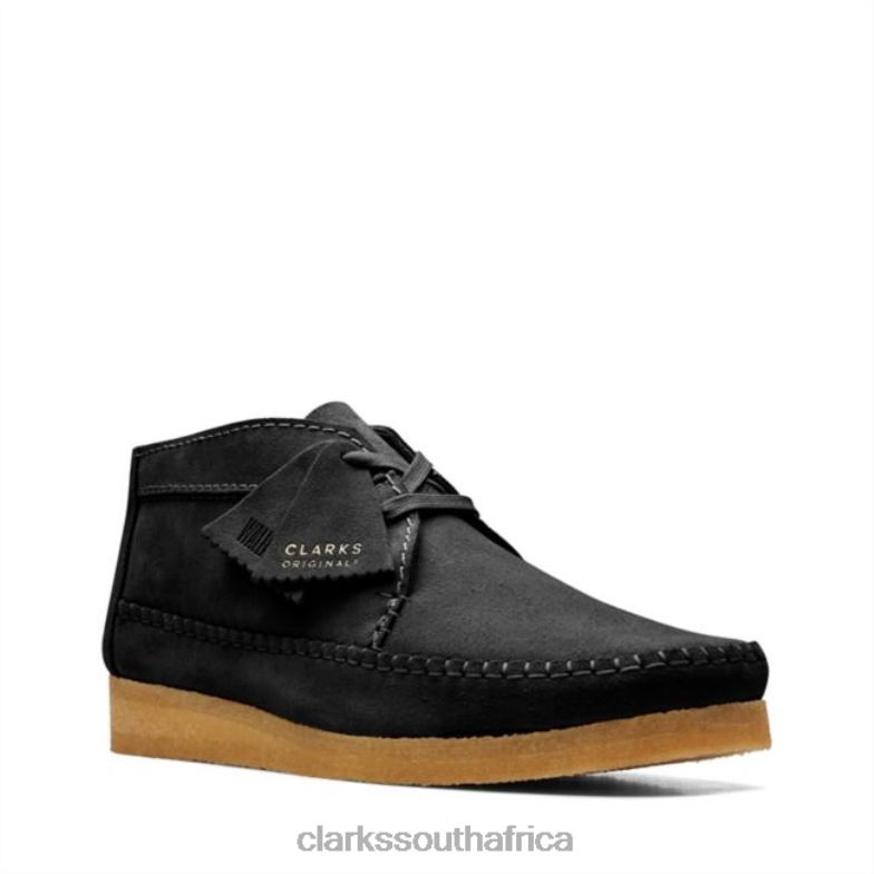 Weaver Boot Black Suede Clarks Black Suede 840405677 Men Clarks Black Suede