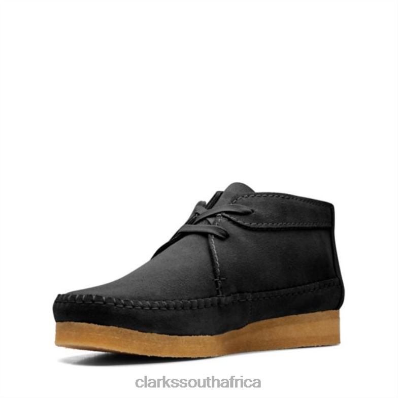 Weaver Boot Black Suede Clarks Black Suede 840405677 Men Clarks Black Suede