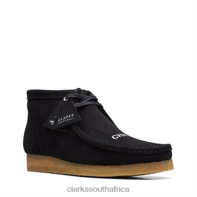 Black Suede Wallabee Boot Black Suede Clarks 840405724 Men Clarks Black Suede