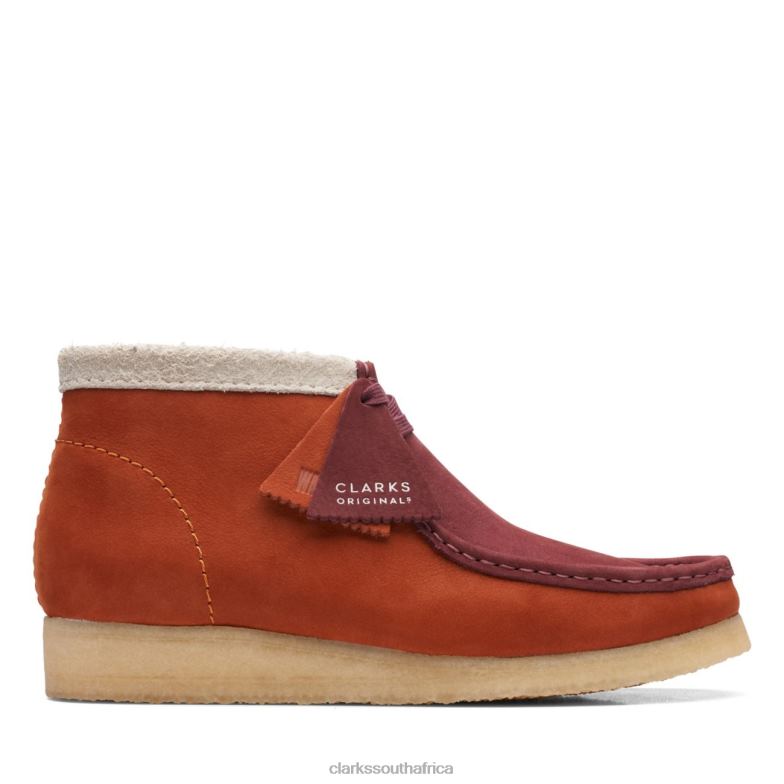 Clarks Wallabee Boot Drk Orange Combi Drk Orange Combi 840406634 Men Clarks Drk Orange Combi