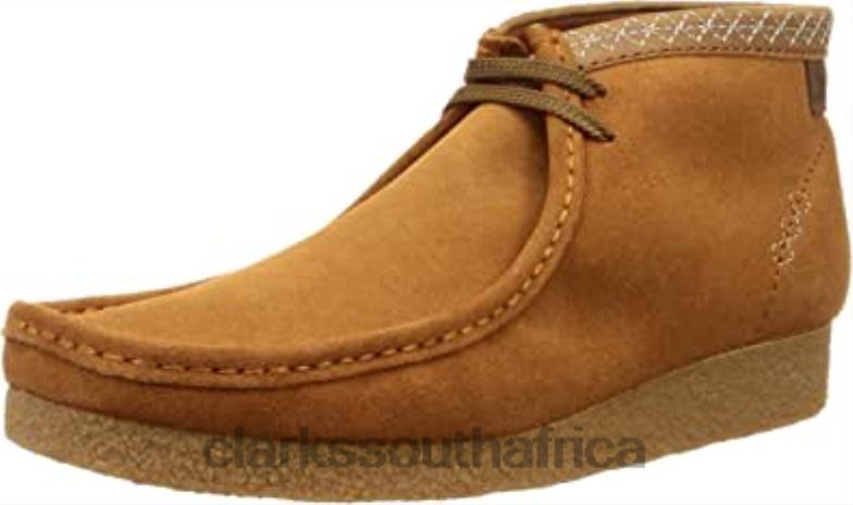 Men's Wallabee Shacre Boot Fashion Clarks Tan 840402613 Men Clarks Tan