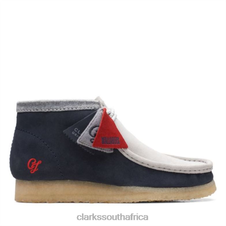 Navy/Grey Clarks Wallabee Boot Vcy Navy/Grey 840406816 Men Clarks Navy/Grey