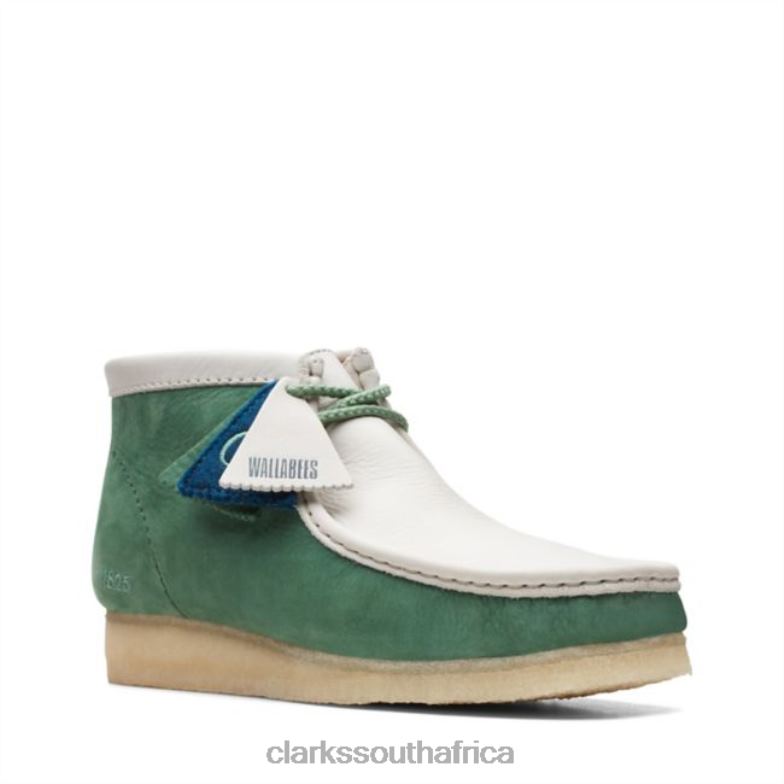 Wallabee Boot Vcy Green Nubuck Clarks Green Nubuck 840405701 Men Clarks Green Nubuck