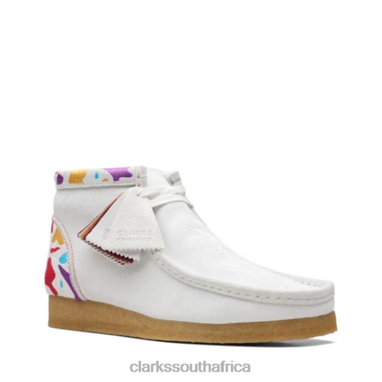 Wallabee Boot White Combi Clarks White Combi 840406773 Men Clarks White Combi