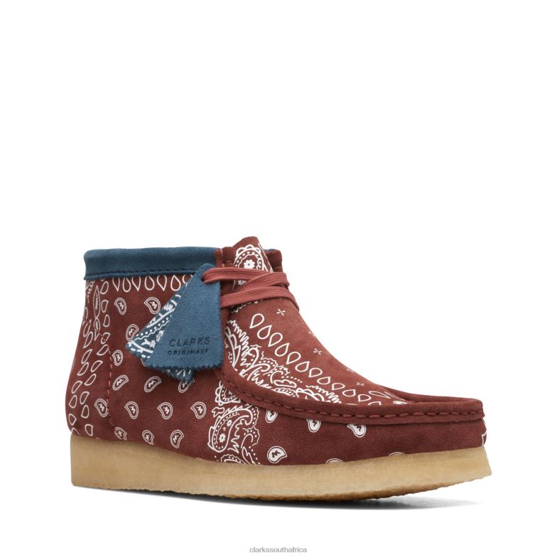 Red Clarks Wallabee Boot 840403616 Men Clarks Red
