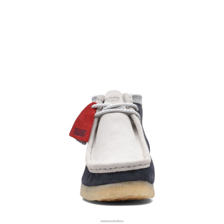 Wallabee Bt Ny Clarks Navy/Grey 840403631 Men Clarks Navy/Grey