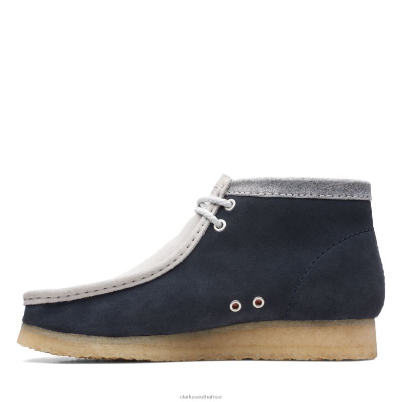 Wallabee Bt Ny Clarks Navy/Grey 840403631 Men Clarks Navy/Grey