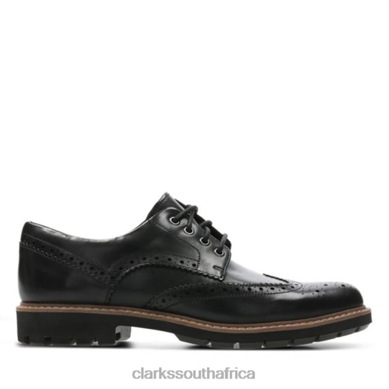 Batcombe Wing Black Leather Clarks Black Leather 840405565 Men Clarks Black Leather