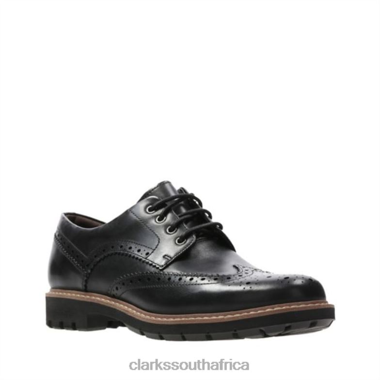 Batcombe Wing Black Leather Clarks Black Leather 840405565 Men Clarks Black Leather