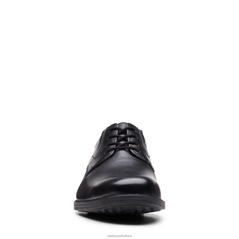 Black Leather Whiddon Plain Clarks 840403444 Men Clarks Black Leather