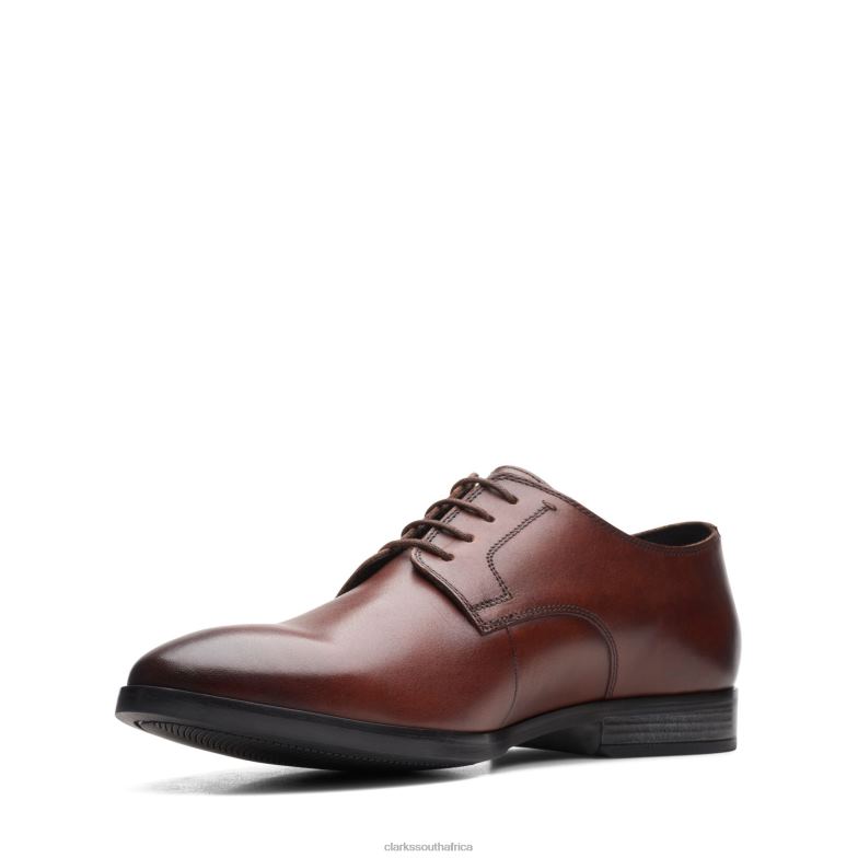 Brown Leather Bradish Lace Clarks 840403604 Men Clarks Brown Leather