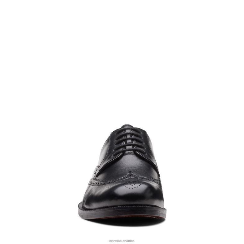 Clarks Craftdean Wing Black Leather 840403538 Men Clarks Black Leather