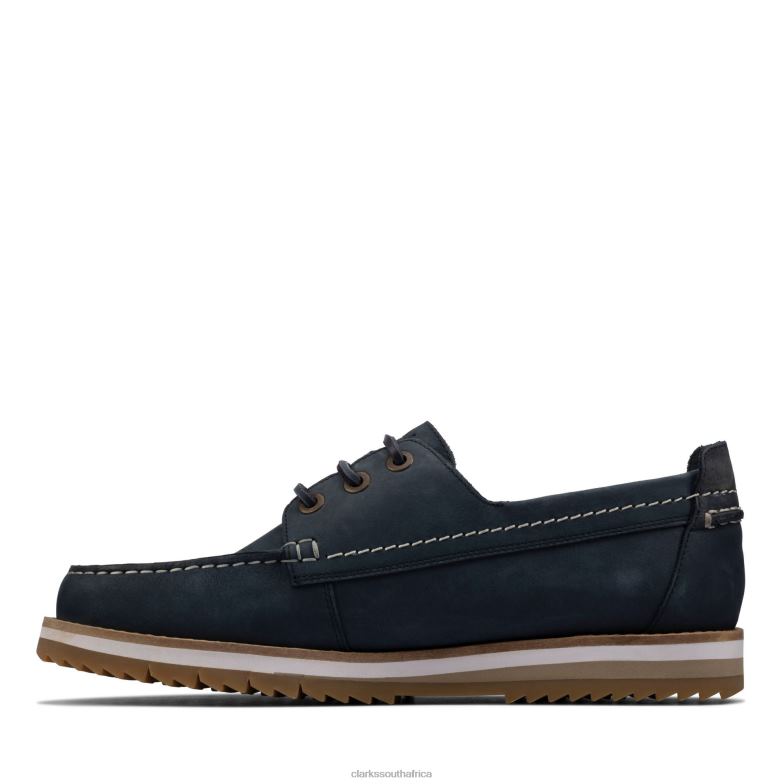 Clarks Navy Nubuck Durston Lace 840403753 Men Clarks Navy Nubuck