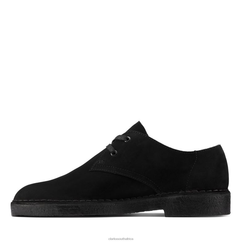 Desert Khan Black Suede Clarks 840403670 Men Clarks Black Suede