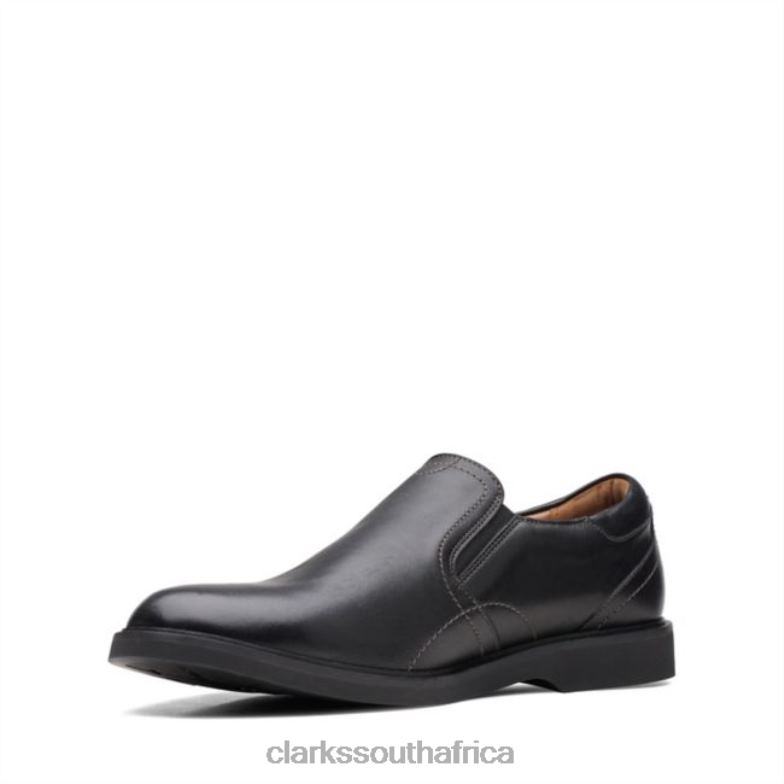 Black Leather Clarks Malwood Easy Black Leather 840406843 Men Clarks Black Leather