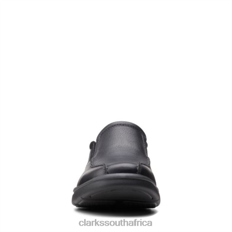 Black Tumbled Leather Clarks Bradley Step Black Tumbled Leather 840406755 Men Clarks Black Tumbled Leather