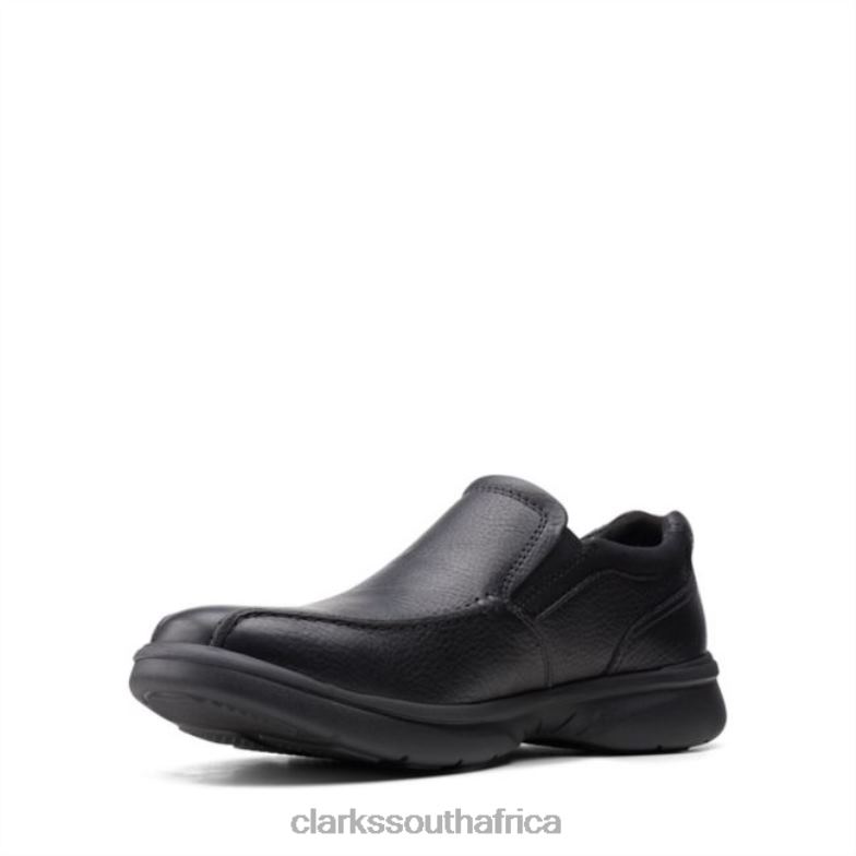 Black Tumbled Leather Clarks Bradley Step Black Tumbled Leather 840406755 Men Clarks Black Tumbled Leather