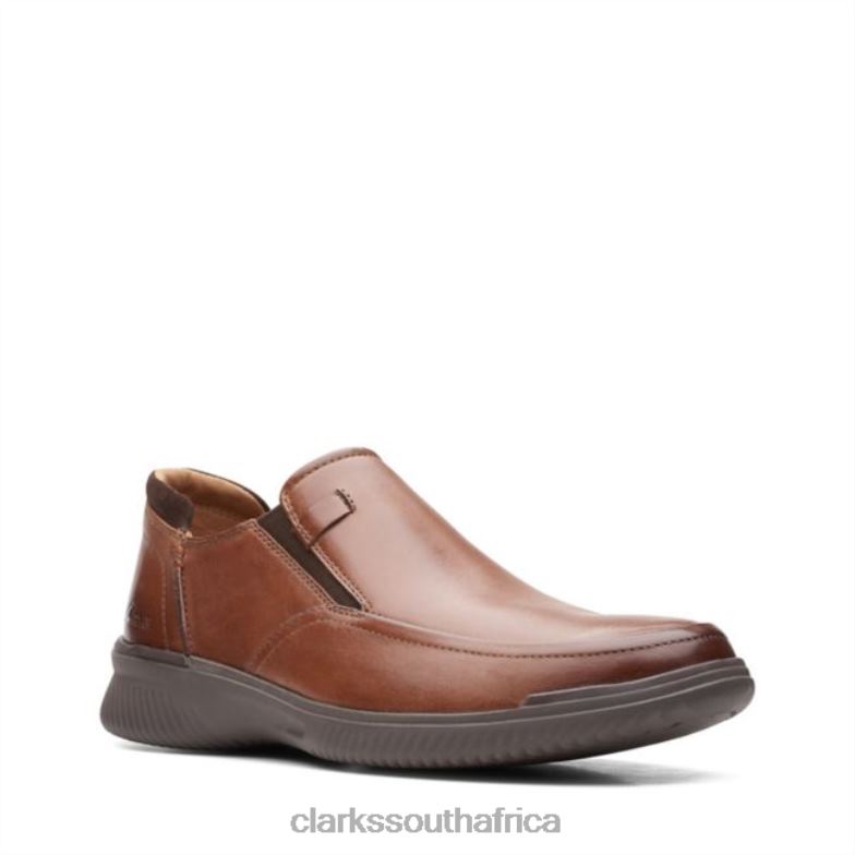Clarks Donaway Step Dark Tan Leather Dark Tan Leather 840405506 Men Clarks Dark Tan Leather