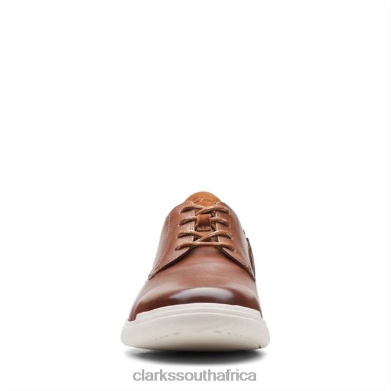 Dark Tan Leather Donaway Plain Dark Tan Leather Clarks 840405572 Men Clarks Dark Tan Leather