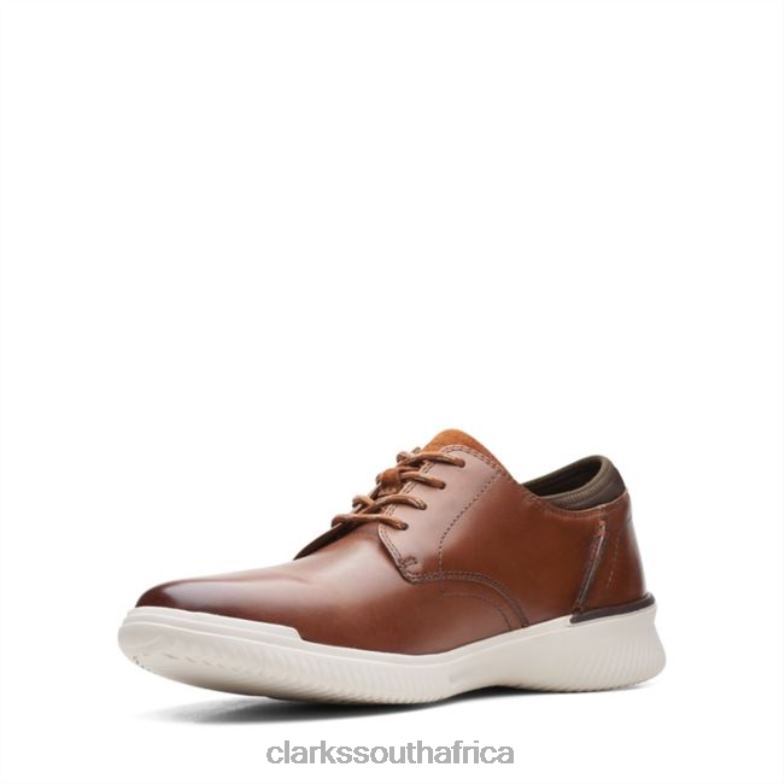 Dark Tan Leather Donaway Plain Dark Tan Leather Clarks 840405572 Men Clarks Dark Tan Leather