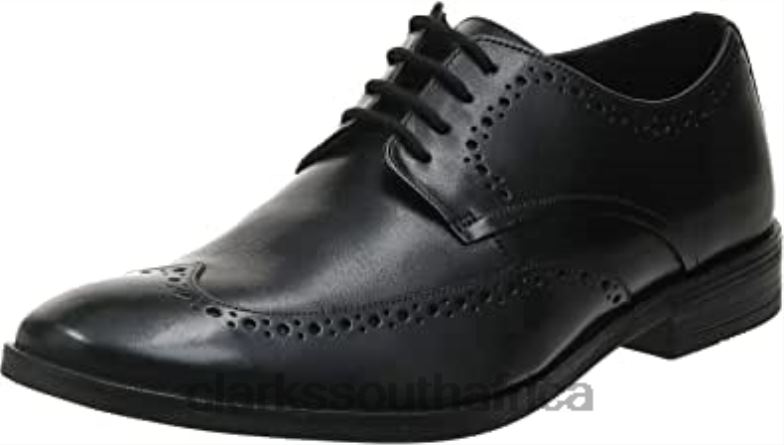 Clarks Black Men's Stanford Limit Derbys 840401553 Men Clarks Black Leather