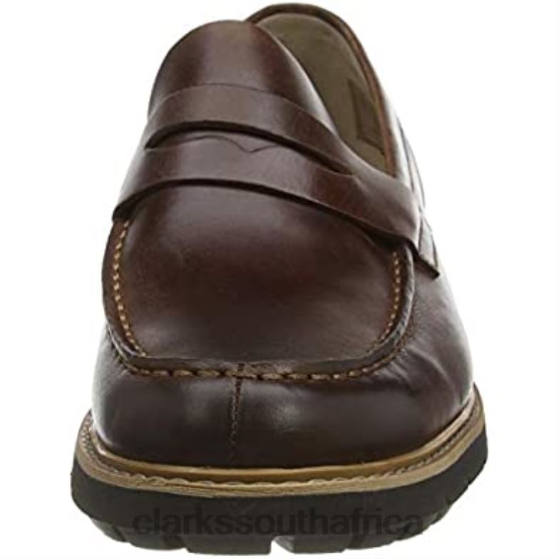 Clarks Brown Dark Tan Lea Dark Tan Lea Men's Batcombe Edge Derbys 840401537 Men Clarks Brown Dark Tan Lea Dark Tan Lea