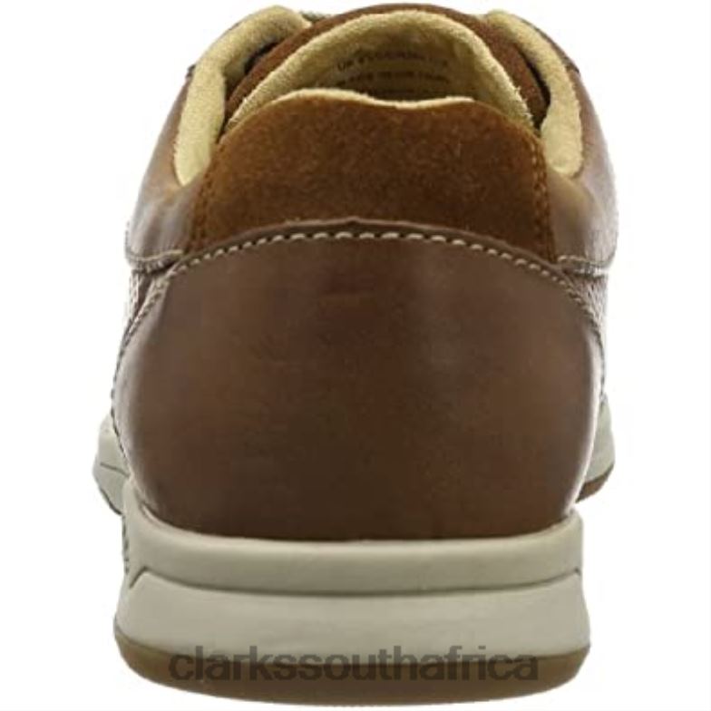 Clarks Brown Tan Leather Men's Stafford Park5 Derby 840401433 Men Clarks Brown Tan Leather