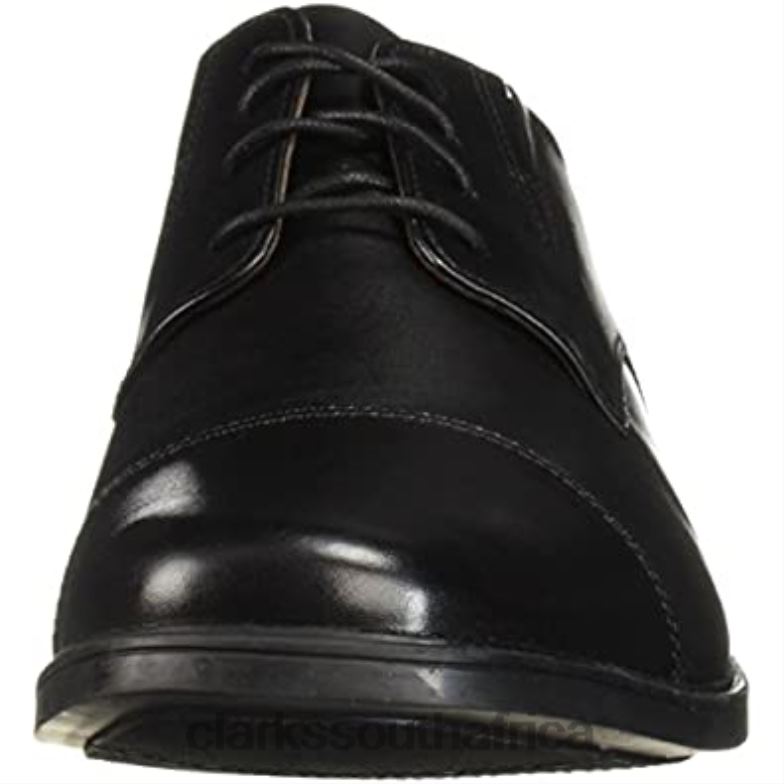 Men's Tilden Cap Derbys Black Clarks 840401030 Men Clarks Black Leather