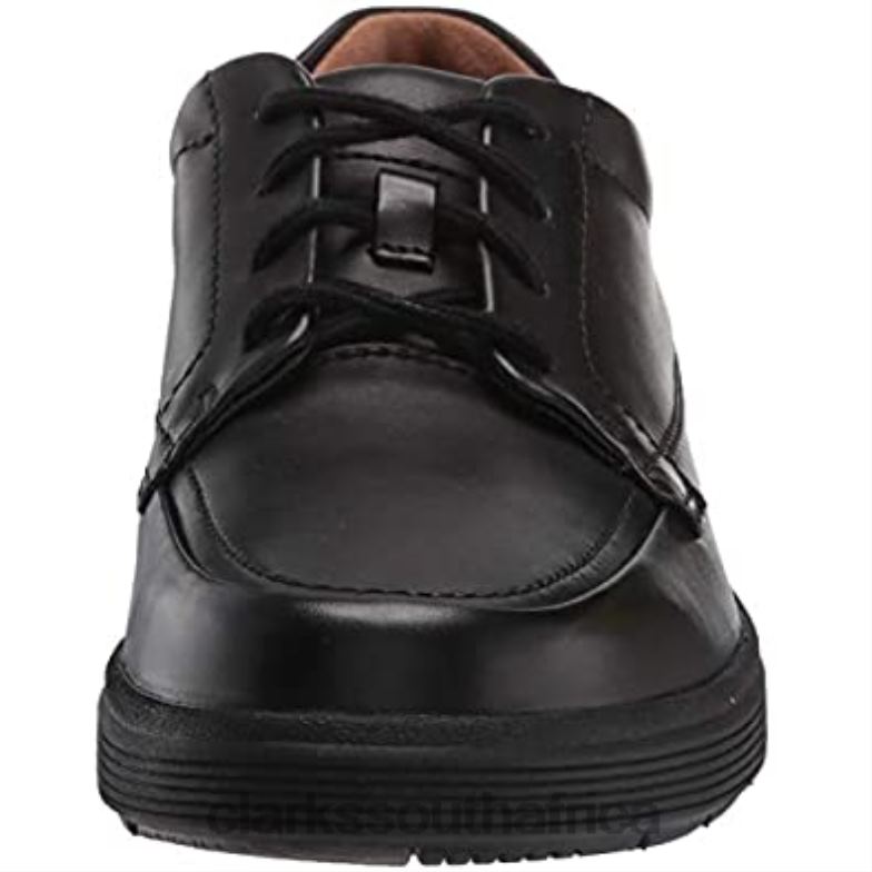 Men's Un Abode Ease Derbys Clarks Black Leather 840401845 Men Clarks Black Leather