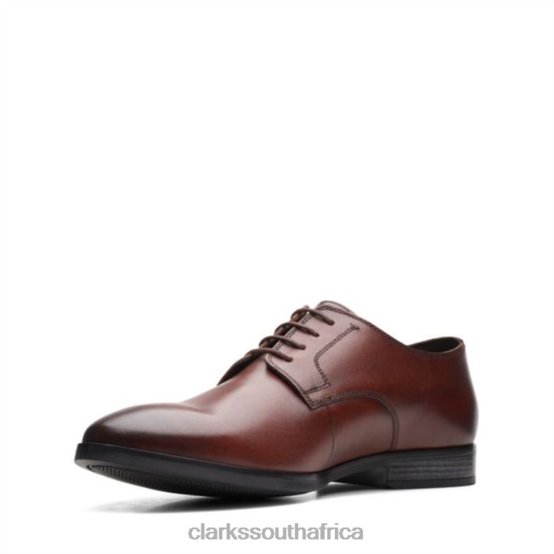 Brown Leather Clarks Bradish Lace Brown Leather 840406656 Men Clarks Brown Leather