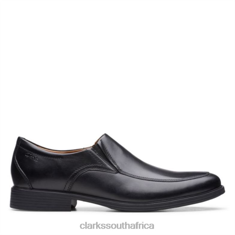 Clarks Black Leather Whiddon Step Black Leather 840406761 Men Clarks Black Leather