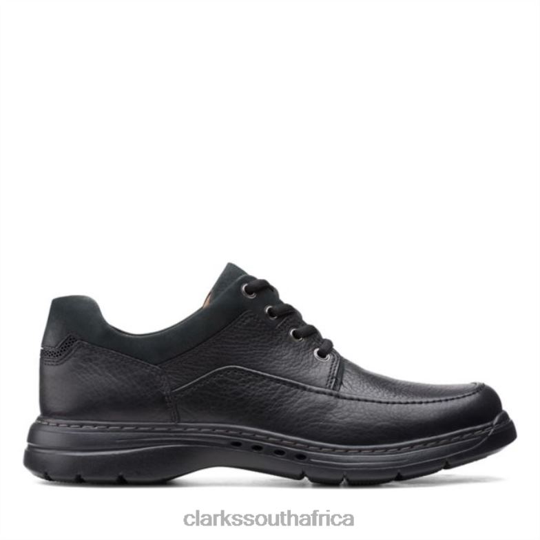 Black Leather Clarks Un Brawley Lace Black Leather 840406739 Men Clarks Black Leather