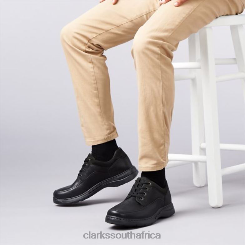 Black Leather Clarks Un Brawley Lace Black Leather 840406739 Men Clarks Black Leather