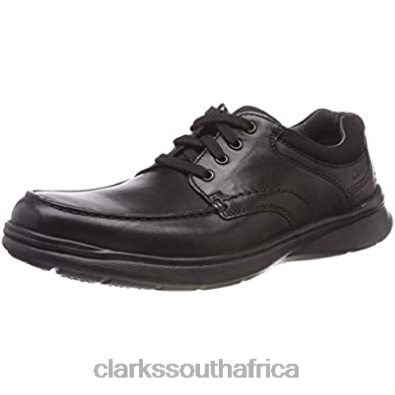 Cotrell Edge Mens Casual Leather Lace Up Shoes Clarks Black 840402855 Men Clarks Black Blk Smoothlea