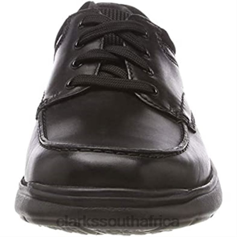 Cotrell Edge Mens Casual Leather Lace Up Shoes Clarks Black 840402855 Men Clarks Black Blk Smoothlea