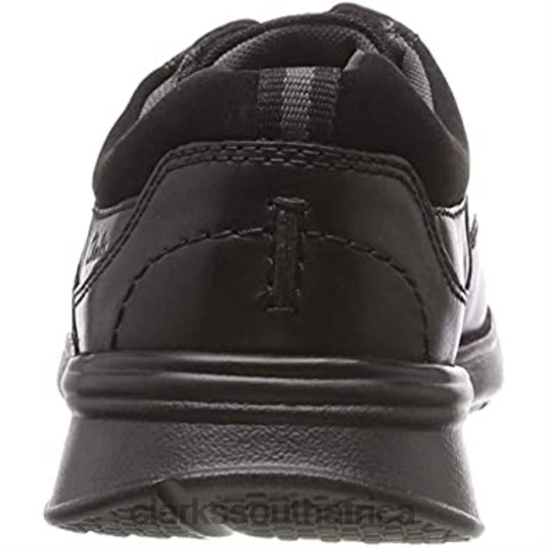 Cotrell Edge Mens Casual Leather Lace Up Shoes Clarks Black 840402855 Men Clarks Black Blk Smoothlea