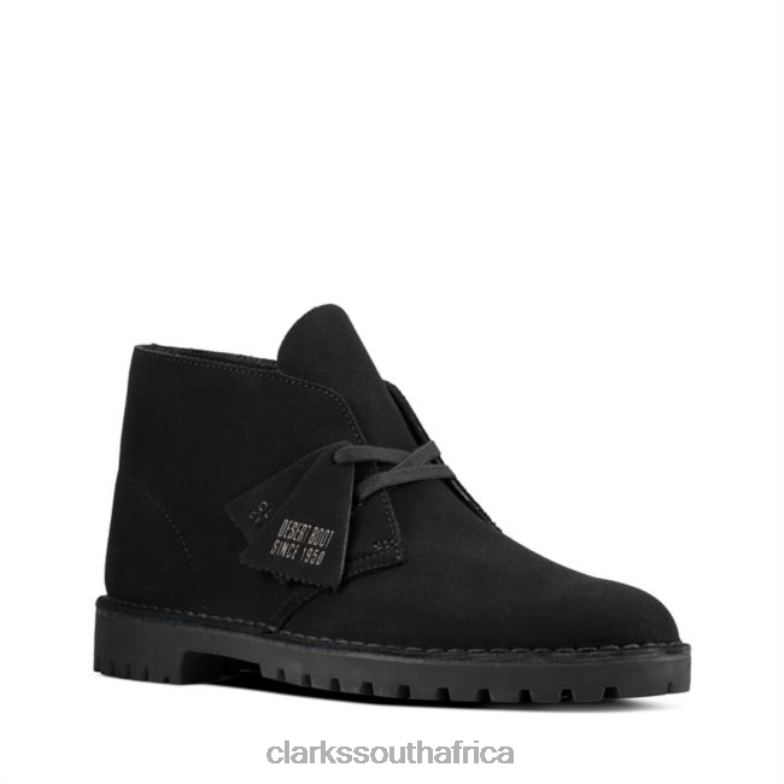 Desert Rock Black Suede Clarks Black 840406789 Men Clarks Black Suede