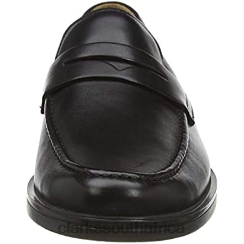 Black Leather Men's Un Aldric Step Loafer Clarks 840402516 Men Clarks