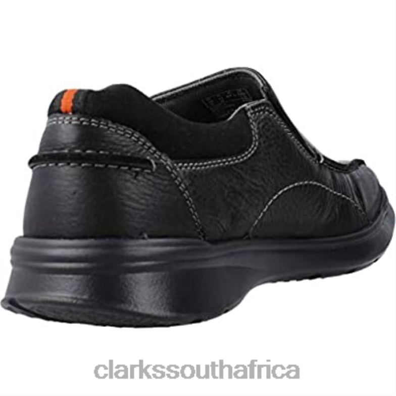 Clarks Black Oily Lea Men's Cotrell Step Loafers 84040217 Men Clarks Black Oily Lea