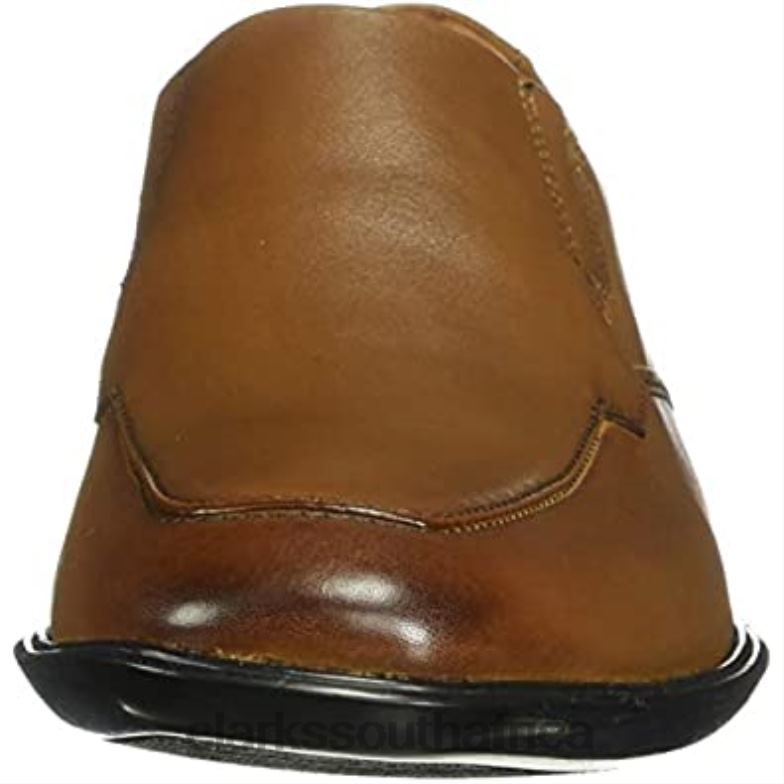 Clarks Men's Bensley Step Loafer Dark Tan Leather 840401050 Men Clarks Dark Tan Leather