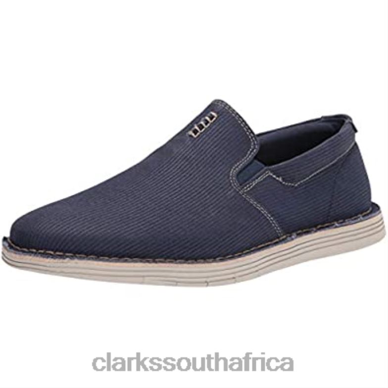Dark Blue Canvas Clarks Men's Forge Free Loafer 840402352 Men Clarks Dark Blue Canvas