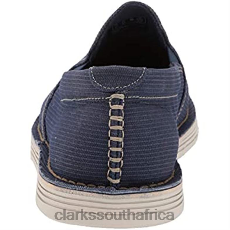 Dark Blue Canvas Clarks Men's Forge Free Loafer 840402352 Men Clarks Dark Blue Canvas