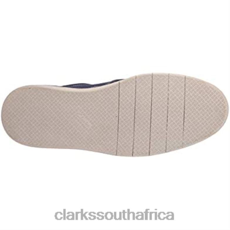 Dark Blue Canvas Clarks Men's Forge Free Loafer 840402352 Men Clarks Dark Blue Canvas